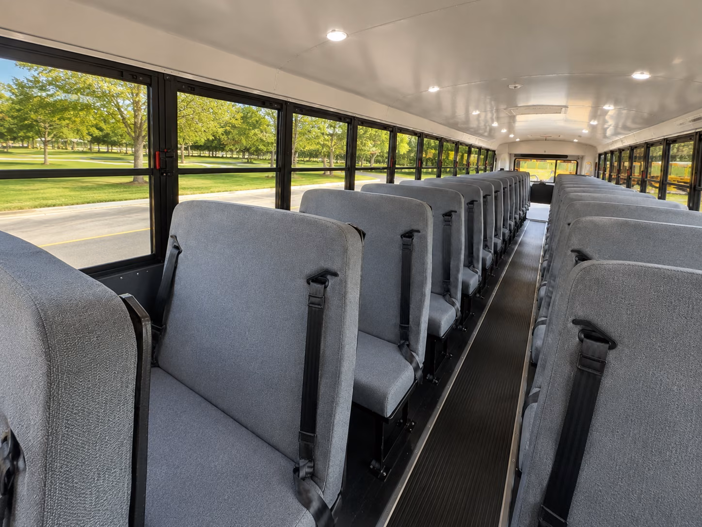 school bus inside