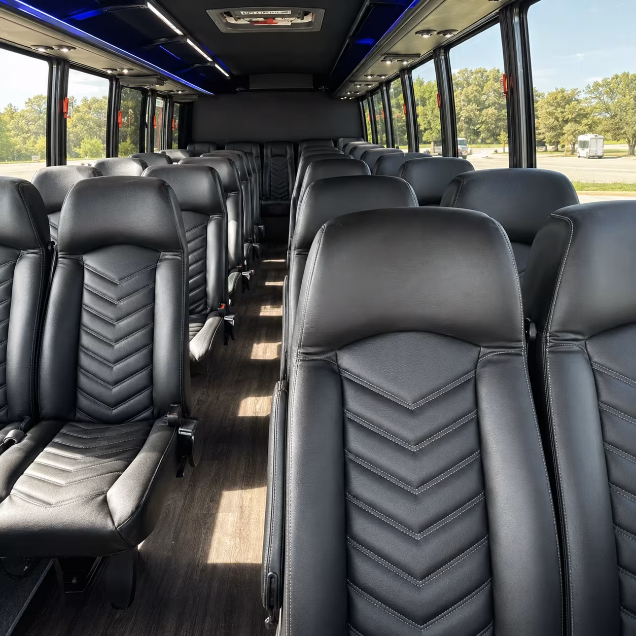 youngstown 25 passenger minibus interior