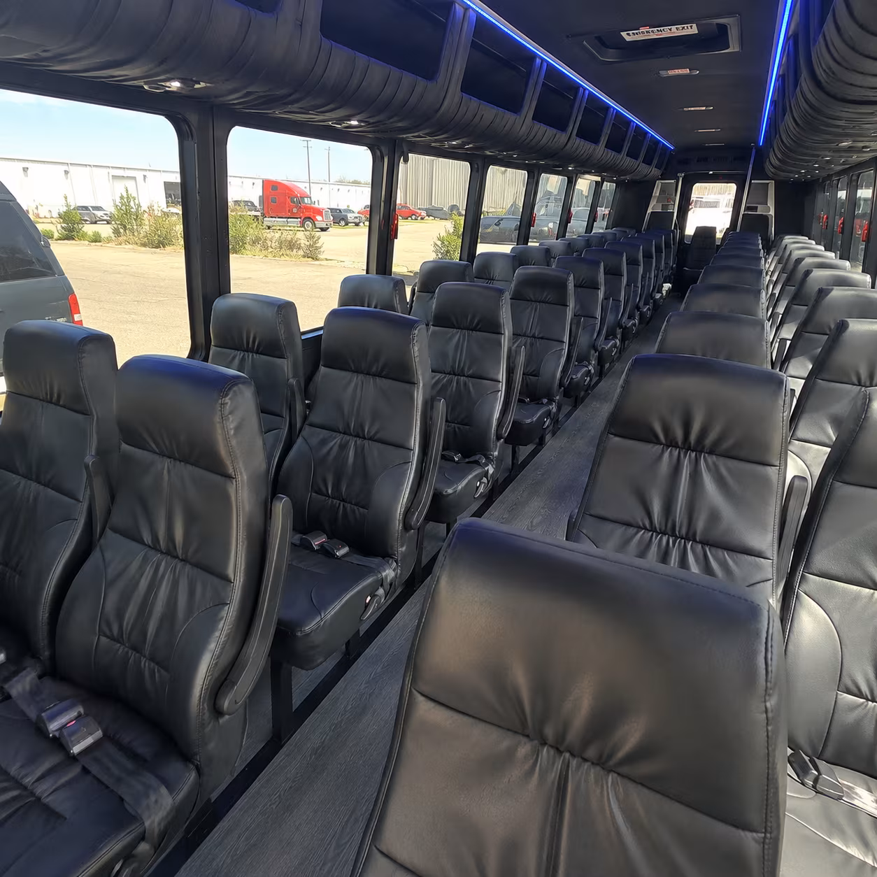 youngstown 28 passenger minibus inside