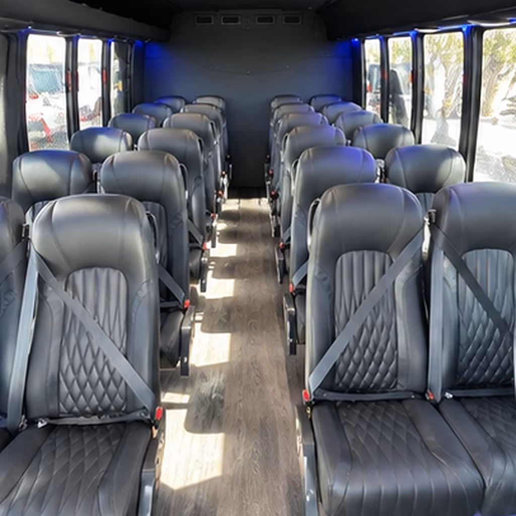 youngstown 28 passenger minibus interior