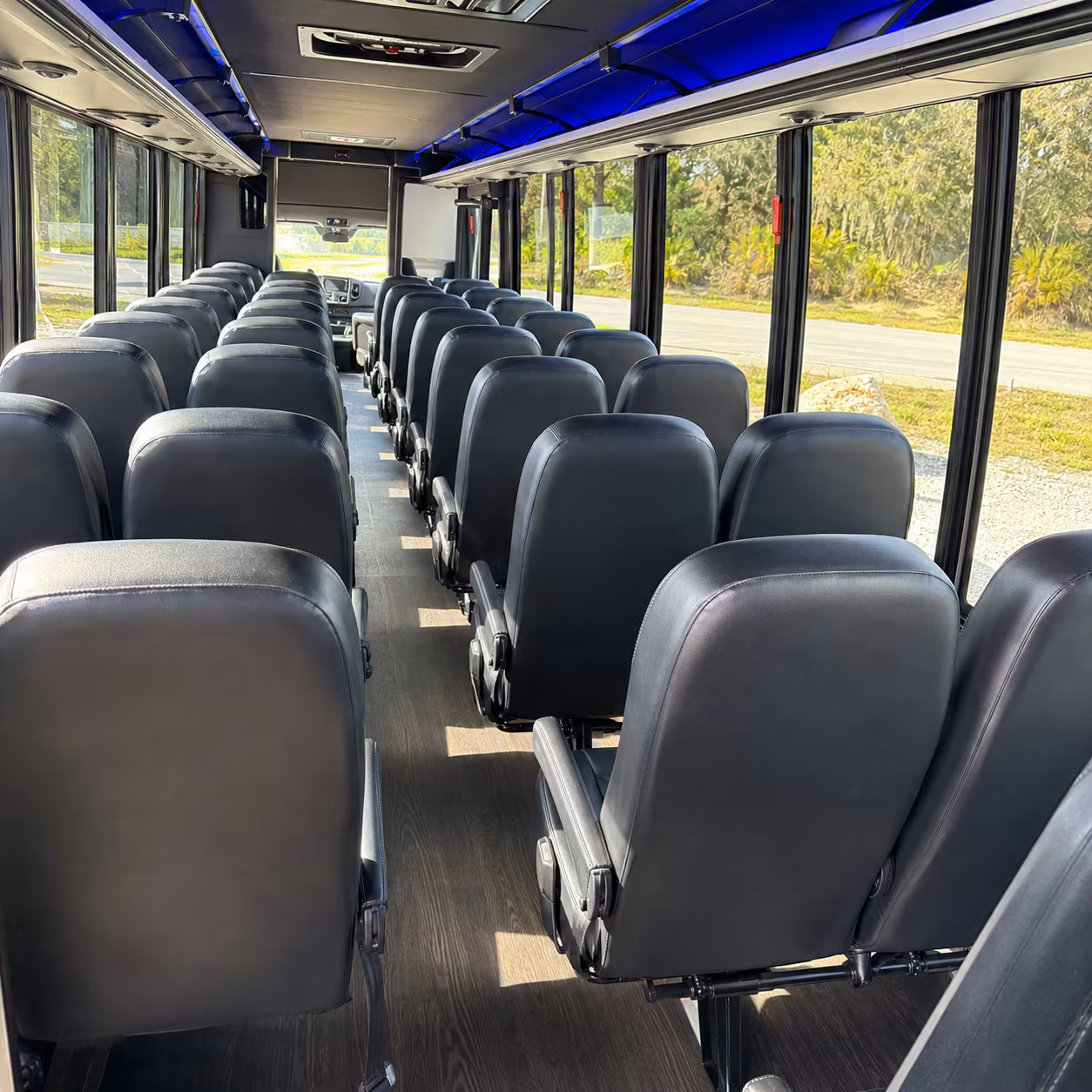 youngstown 35 passenger minibus interior
