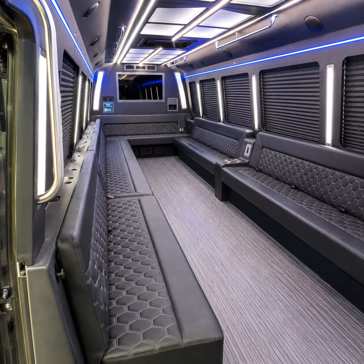 youngstown 40 passenger party bus interior